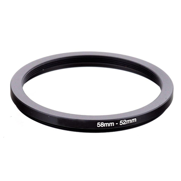 58mm To 52mm Step Down Filter Ring Adapter For Camera Lenses - DSLRKIT Brand