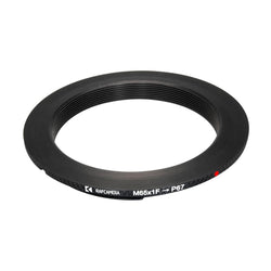 M65x1-Innengewinde auf Pentax 67-Kamera-Mount-Adapter, 3-mm-Flansch (RafCamera)