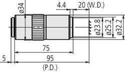 Mitutoyo 20X Microscope Objective (M PLAN APO)