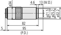 Mitutoyo 50X Microscope Objective (M PLAN APO)