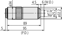 Mitutoyo 100X Microscope Objective (M PLAN APO)