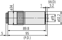 Mitutoyo 50X HR Microscope Objective (M PLAN APO HR)