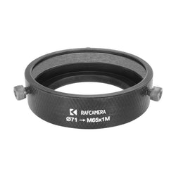 71mm clamp to M65x1 male thread adapter (for Schneider Cinelux) (RafCamera)