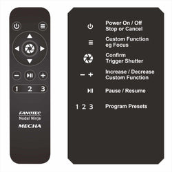IR remote control for MECHA series