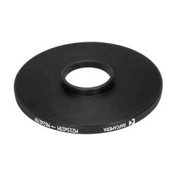 M23.5x0.5 male to M62x0.75 female filter step-up ring (Cooke Kinic 1.5/1_ lens)
