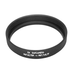 Step-up Ring M67x0.75 to M67.7x0.7 for Schneider-Kreuznach Cinelux-Ultra 90mm