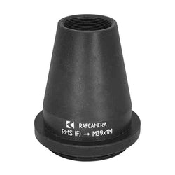 Aluminium RMS to M39x1 thread adapter, cone shaped for microscopy and camera use