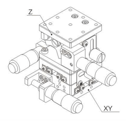 XYZ - 40 x 40 mm manueller Mikrotisch