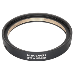 70mm clamp to M77x0.75 female thread adapter for Kowa Anamorphic 16-H (RafCamera)
