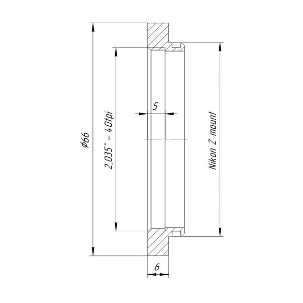 SM2 female thread to Nikon Z camera mount adapter (RafCamera) - MJKZZ ...